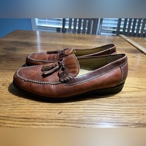 Brass Boot Walking Gloves Brown Loafer Leather Tassel Mens 12W